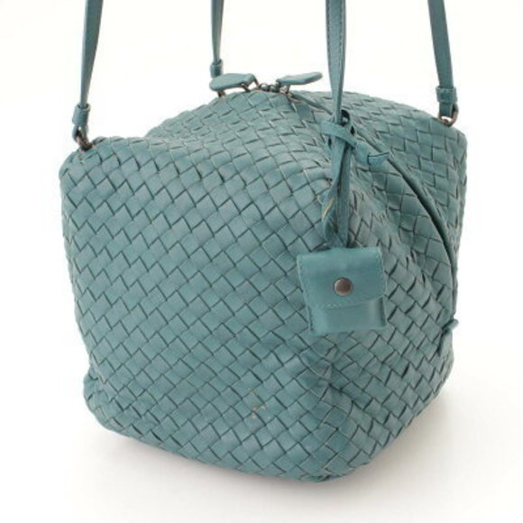 Bottega Veneta Intrecciato Shoulder Bag Green - Picture 2 of 10